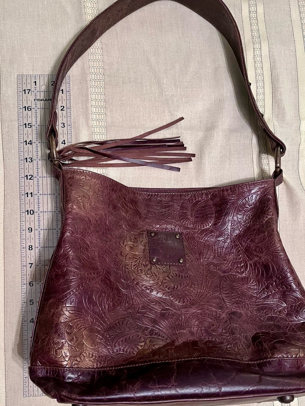 STS Ranchwear Embossed Leather shoulder bag